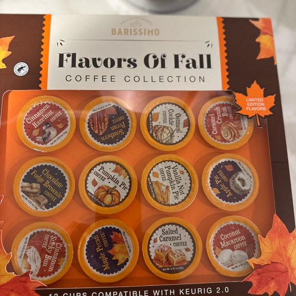 BARISSIMO Fall Collection K-CUP Coffee 12 Pod Holiday Gift Box Limited Ed. NEW - Picture 1 of 6